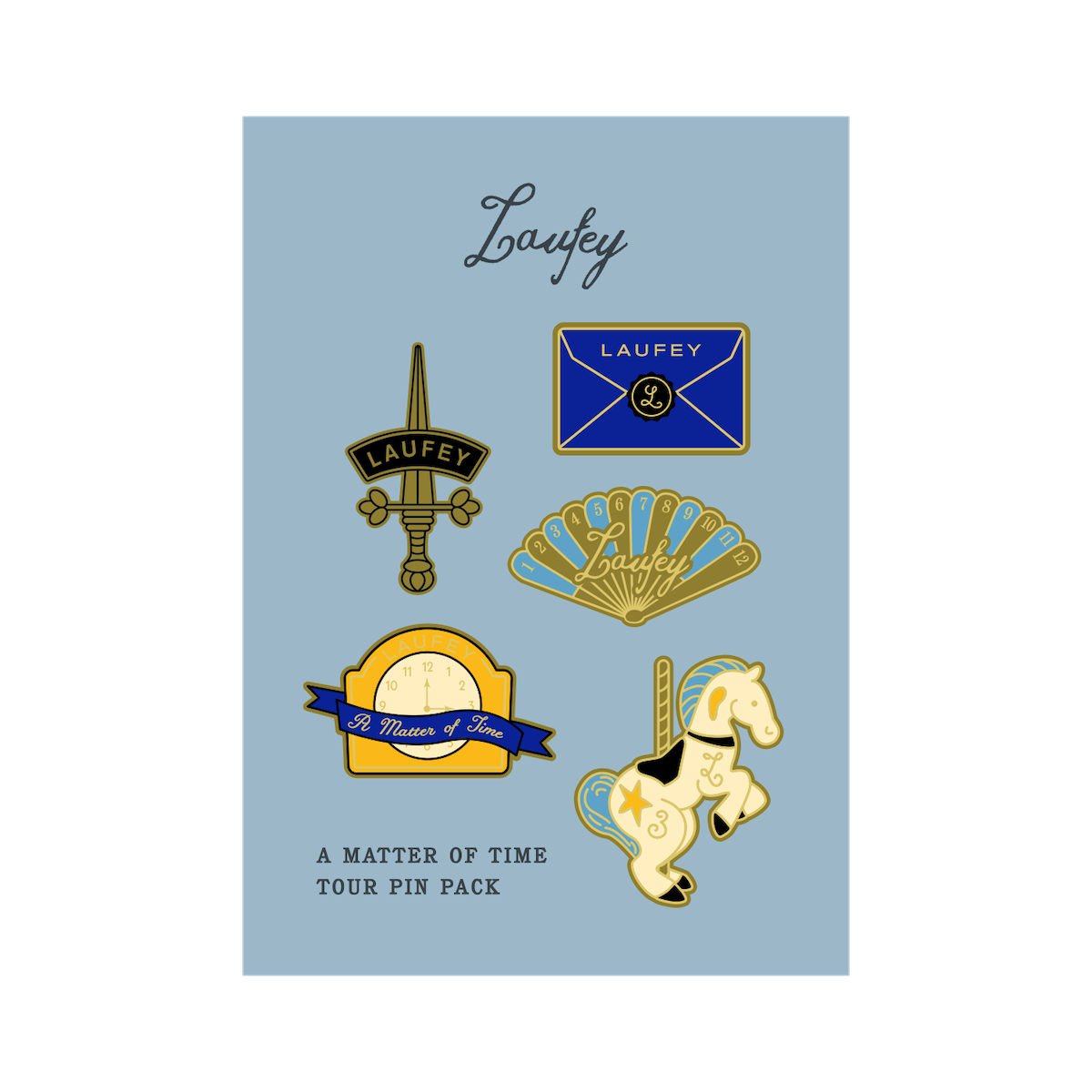 Laufey - 5-Piece Enamel Pin Set