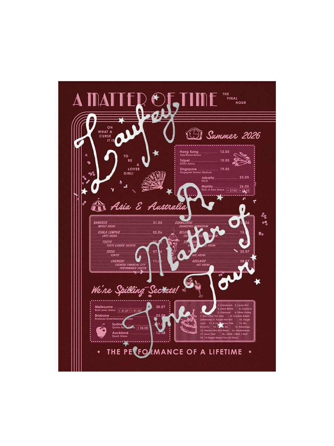 Asia Menu - Tour Poster (Foil Stamped)