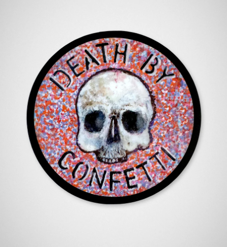 Death By Confetti - Pink Sticker